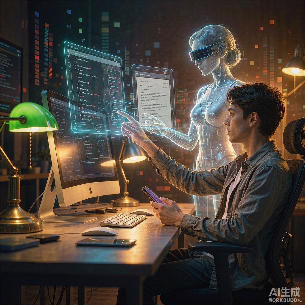人与全息 AI 助手协作
